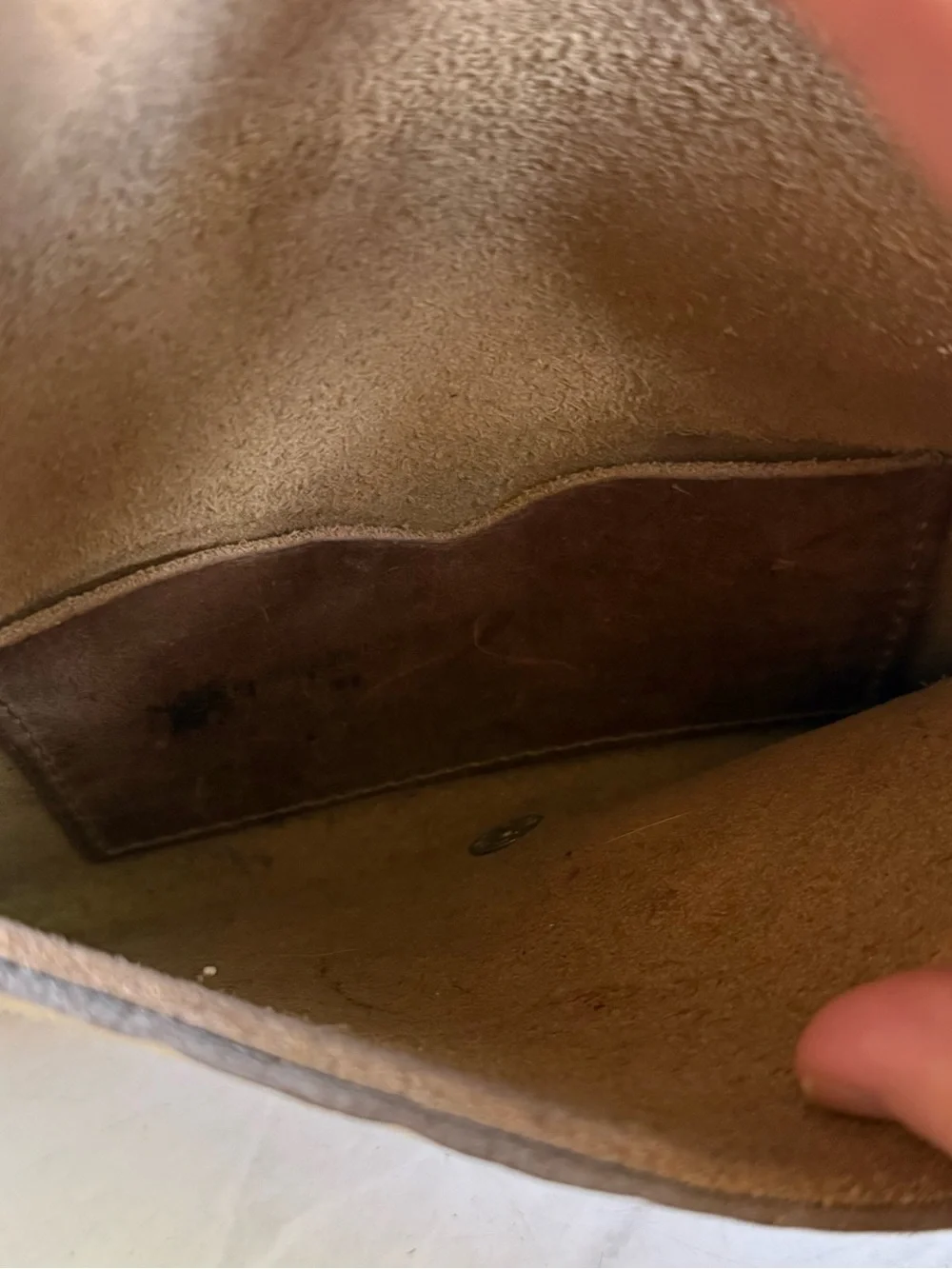 Brown and Cream VTG Cowhide Clutch